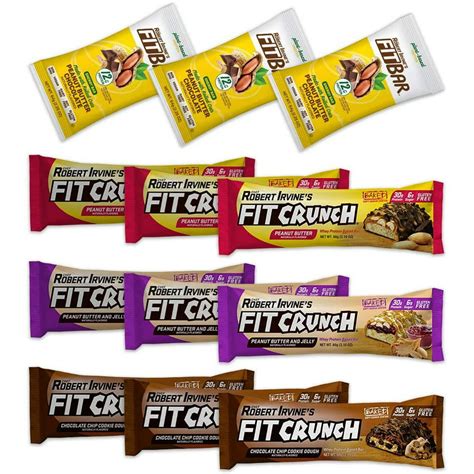 Fit Crunch Protein Bar Variety Pack 30g Protein 12 Ct