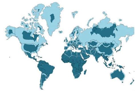El Mapa Que Muestra El Tamaño Real De Los Países En El Mundo