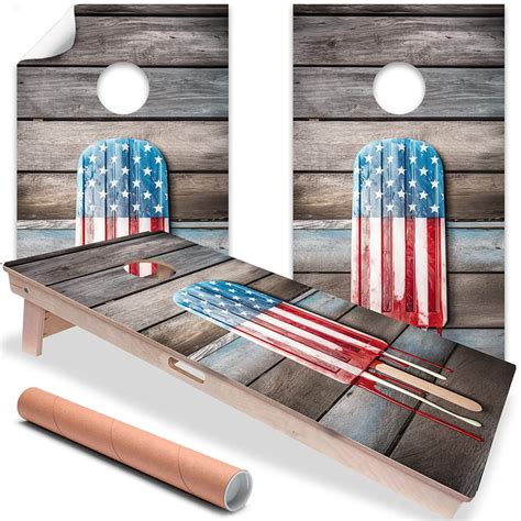 Cornhole Board Wraps And Decals For Boards Set Of 2 Skins Professional Vinyl Covers Sticker Usa