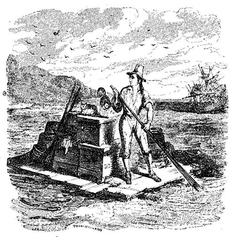 Thomas Stothards Robinson Crusoe Upon The Raft For Defoes Robinson Crusoe