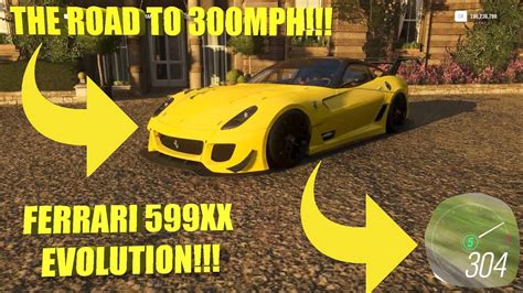 This thing is a monster. The Road To 300MPH In The Ferrari 599XX Evolution - FH4 - YouTube