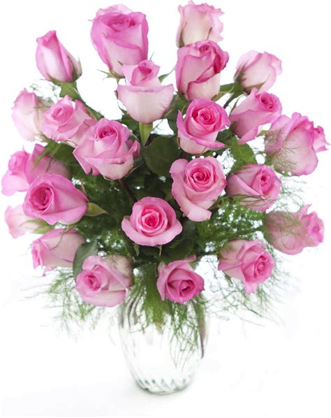 Blushing 24 Pink Roses Bouquet With Greens From Kabloom