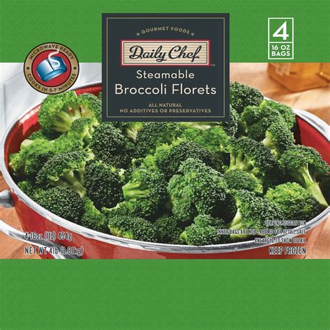 Daily Chef Steamable Broccoli Florets 16 Oz Bags 4 Ct Sams