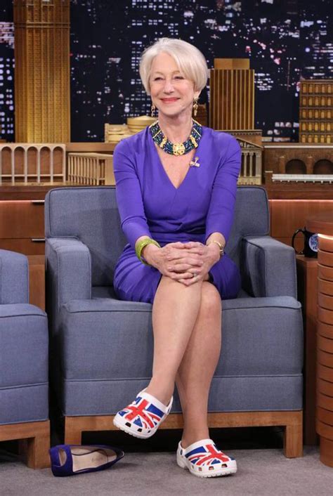Dame Helen Mirren I Wear Crocs All The Time Im A Complete Addict
