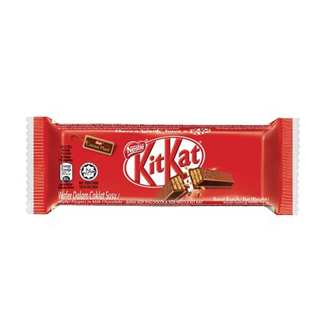 Nestle Kitkat 2 Finger Milk Chocolate Bar Foil Wrap 17g Shopee