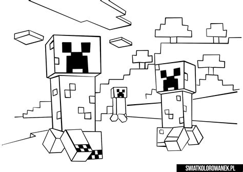 Minecraft coloring pages free printable minecraft pdf coloring. Minecraft - ŚwiatKolorowanek.pl - kolorowanki do druku