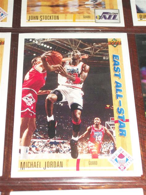 Much of his net worth comes from his ownership of the charlotte. Michael Jordan 91-92 Upper Deck- East All-Stars basketball card
