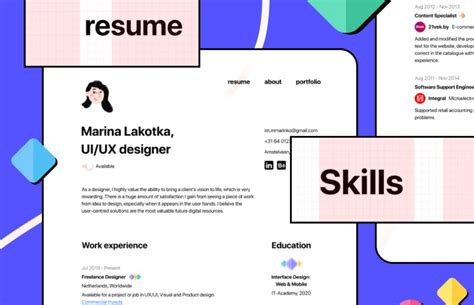 More royalty free ui kit images free download for commercial usable,please visit pikbest.com. Free Minimal Resume/CV Template For Figma - TitanUI