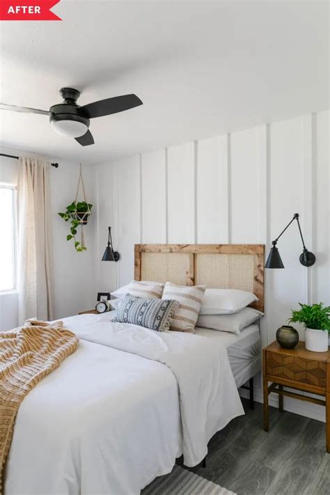 Before And After A Tiny 100 Square Foot Bedroom Gets A Big Style