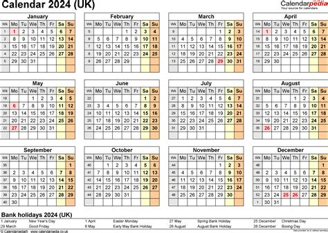 Calendar 2024 Uk Free Printable Microsoft Excel Templates Calendar