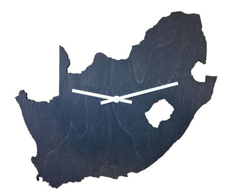 South Africa Clock South Africa Country Map Clock Housewarming Etsy