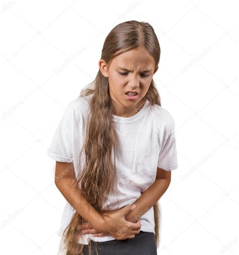 Teenager Girl With Stomach Pain Stock Photo By ©siphotography 55012629