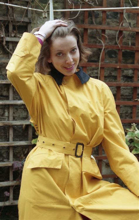 Yellow Single Texture Mackintosh Yellow Raincoat Rubber Raincoats