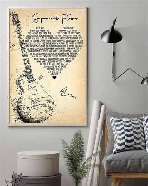 Check spelling or type a new query. Guitar supermarket flowers lyrics poster