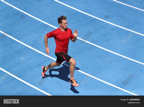 Sprinter Man Running Image And Photo Free Trial Bigstock
