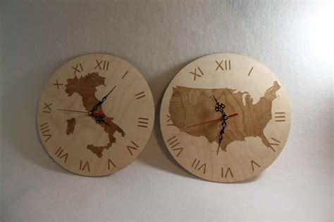 Unigue Shape Bespoke Africa Shape Clock Africa Map Wooden Etsy