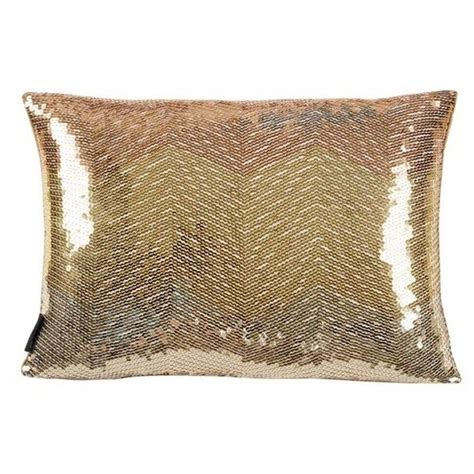 Blissliving Home Sasha Sequin Pillow Found On Polyvore Gold Pillows