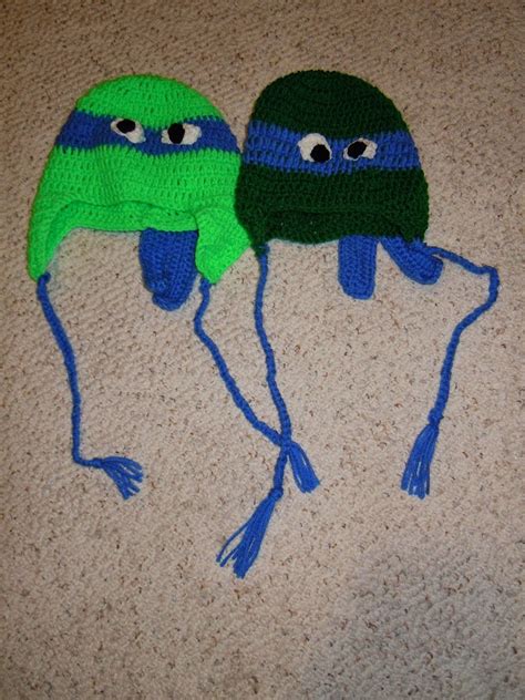 Crochet Teenage Mutants Ninja Turtles Hat Pattern