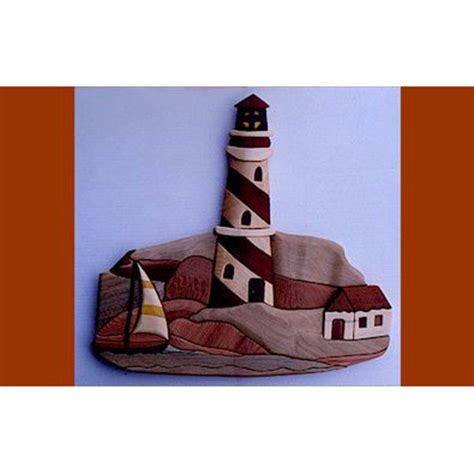 Ps Wood Lighthouse Intarsia Pattern In 2023 Intarsia Patterns