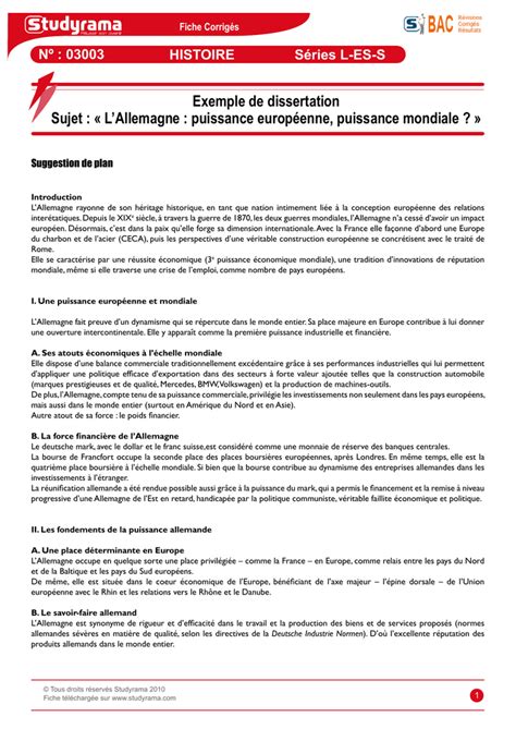 Comment Faire Une Dissertation En Histoire Exemple  Le Meilleur Exemple