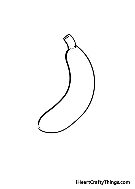 Banana Drawing How To Draw A Banana Step By Step