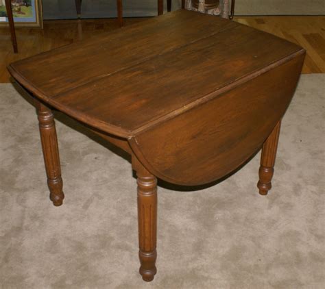 Chestnut oval drop leaf kitchen table