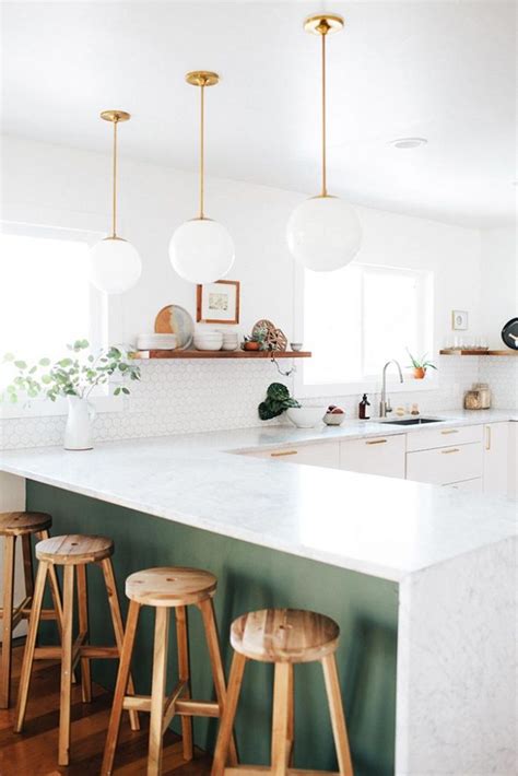 Designers have suggested best kitchen designs 2021 trends and tendencies. Benjamin Moore Cushing Green Kitchen, Green and white ...