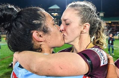These Two Rival Rugby Players Are Partners And Kissed After Their Game But People Got Mad