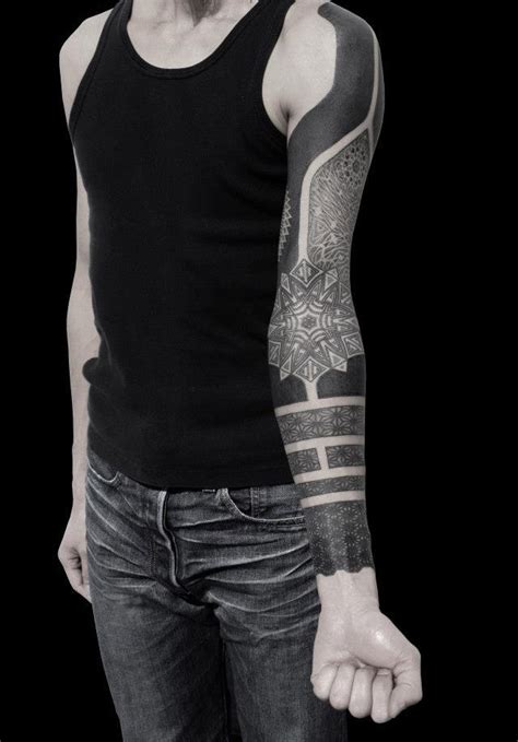 Ethnic Mandala Blackwork Tattoo Sleeve Best Tattoo Ideas