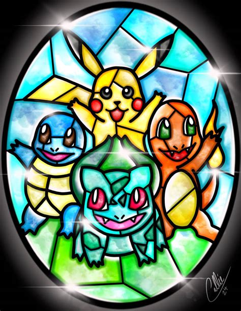 Stained Glass Pokemon By Callieclara On Deviantart