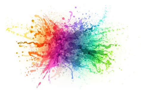 Rainbow Paint Splatter Illustrations Royalty Free Vector Graphics