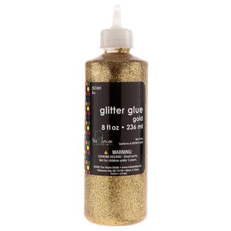 Gold Glitter Glue 8 Ounce Hobby Lobby 357491 Glitter Glue