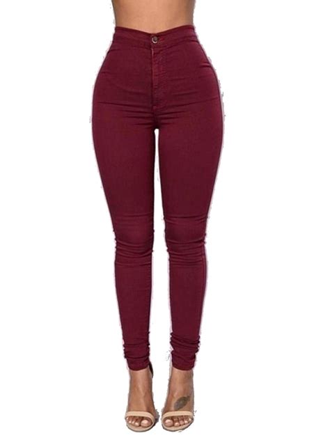 jkerther women high waist stretch jeans slim pencil trouser women clothing pants sexy skinny