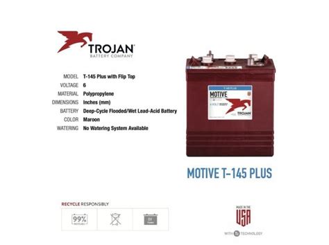 Trojan Batteries 6 Volt Deep Cycle