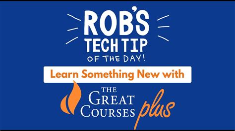 Learn Something New With The Great Courses Plus Youtube