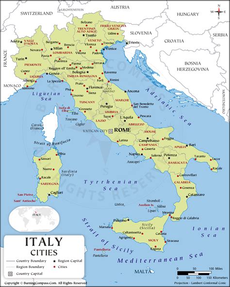 Map Of Italy Showing Cities And Towns Get Latest Map Update