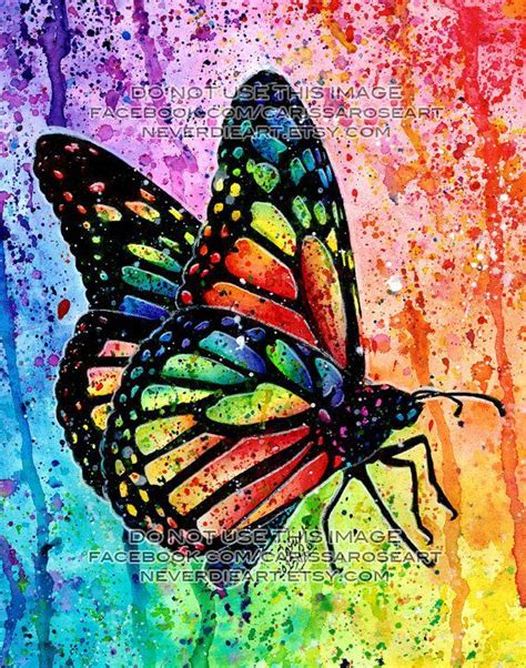 Art Butterflies Butterfly Colorful Colors Heart Image 22738 On