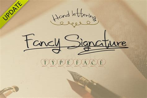 There are many types of fonts available to support your design works, one of those is handwriting scripting fonts which are cursive style fonts. Fancy Signature TrueType Font ~ Script Fonts ~ Creative Market