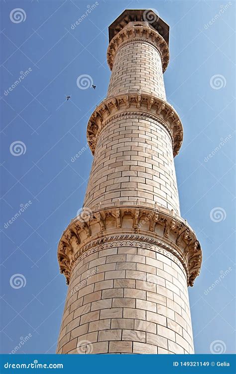 Minaret Of Taj Mahal In Agra India Stock Image Image Of Indian