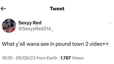 𝗙𝗔🅱️𝗜𝗢ᴺᴹ On Twitter Sexyy Red Teasing The Pound Town 2 Mv