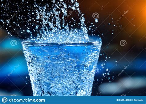 Photo Of A Glass Of Water A Fresh And Cold Drink Refreshing Stock
