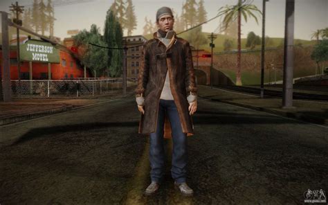 Aiden Pearce From Watch Dogs V11 Para Gta San Andreas