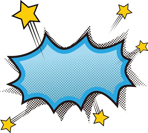 Download Comics Blue Vector Explosion Hd Image Free Png Clipart Png