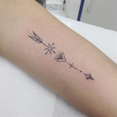 Arrow Geometric Tattoo Images The Style Inspiration
