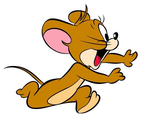Cartoon Wallpapers Jerry The Mouse Running And Shouting Clipart Best