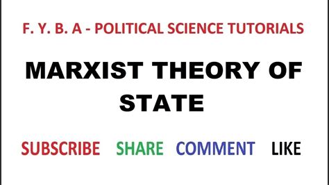 Marxist Theory Of State Vi Youtube