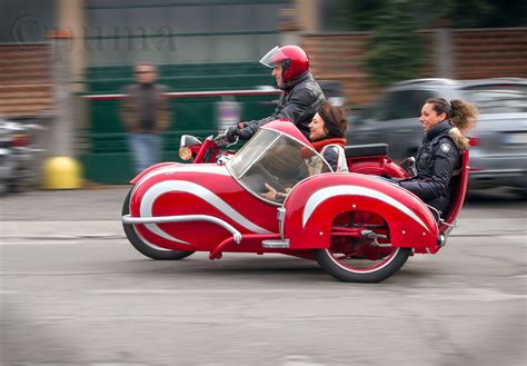 Action Time Guzzi Sidecar Bike With Sidecar Motorcycle Combination