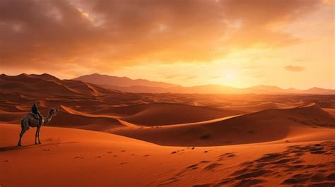 Premium Ai Image Panoramic View Of The Sahara Desert