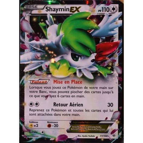 Carte Pokémon 77 108 Shaymin Ex 110 Pv Ultra Rare Xy 6 Ciel Rugissant