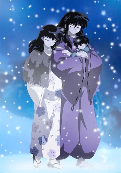 Human Inuyasha Pregnant Kagome And Baby Masaru Anime Inuyasha